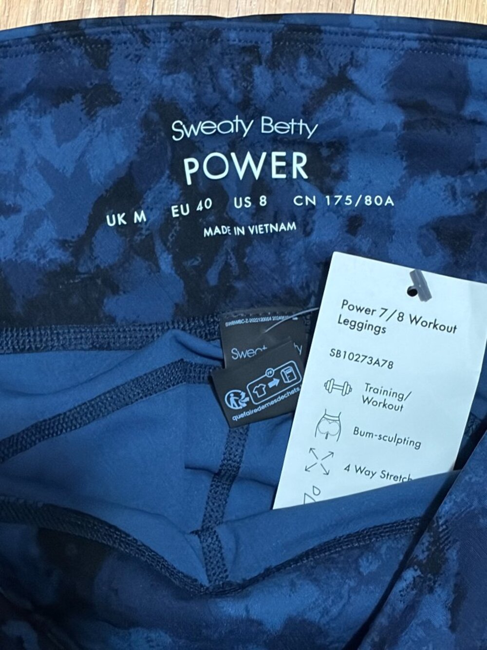 Sweaty Betty Power 7/8 Workout Leggings - US 8/M - New with tags